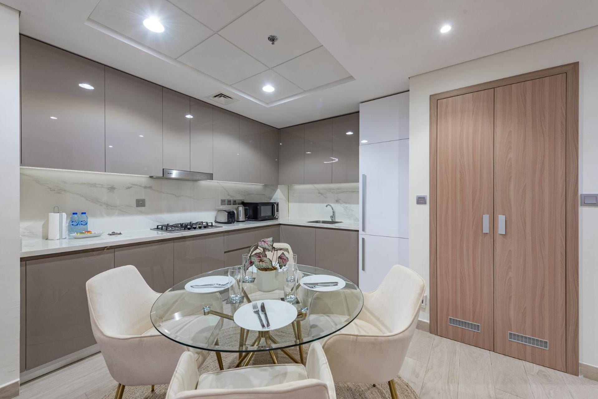 Apartmán Cozy & Convenient 1Br Haven In Al Jaddaf Dubaj Exteriér fotografie