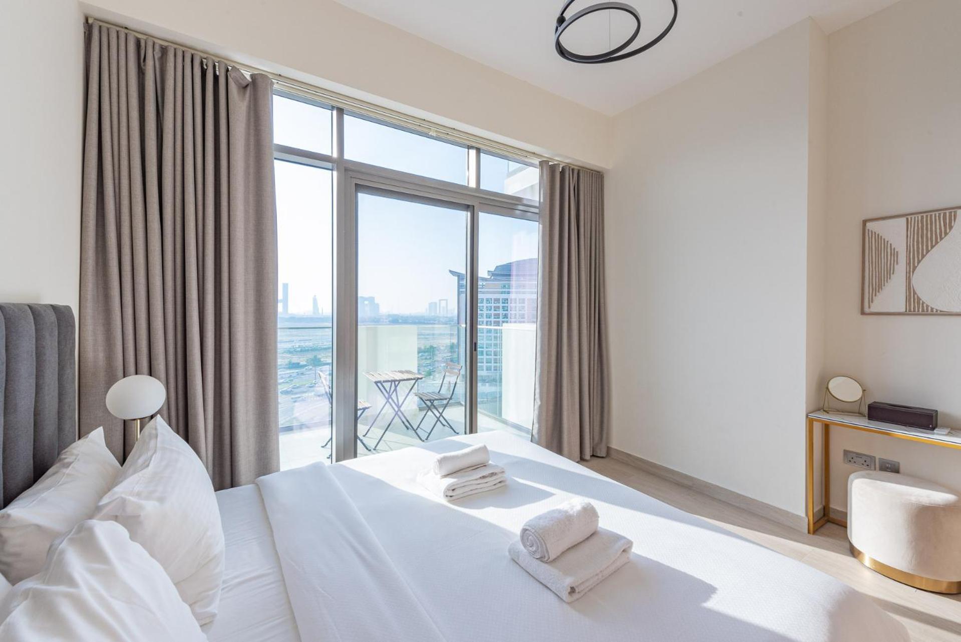 Apartmán Cozy & Convenient 1Br Haven In Al Jaddaf Dubaj Exteriér fotografie